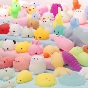 60Pack Squishies: Kawaii Squishy Toys ، Timply Leaff Leaft ، ألعاب حسية للأطفال ، تفضل الحفلات ، جوائز الفصول الدراسية