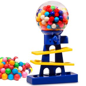 Machine Tower Gumball for Kids - 10 "Machine Toy Bank - Candy Machine Dispenser يشمل 25 كرات علكة Dubble - ألعاب هدية عيد الميلاد Machiner Candy للبنات والفتيان - Playo (Pink)