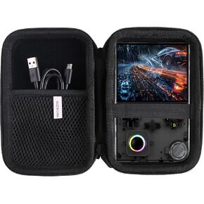 Hard EVA Carrying Case Compatible with RG40XX V /RG CubeXX/ RG Cube/ Powkiddy RGB30 4-Inch Handheld Game Console Case (Black) in Saudi Arabia