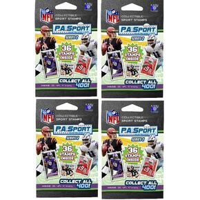 Party Animal NFL Teenymates 2023-2024 P.A.Sport Stamp Series 2 Collection 4 Blind Packs