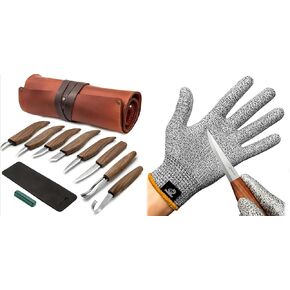 Beavercraft S18X Deluxe Wood CRG_M WHITTLING قفازات خشبية