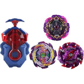Battling Tops Burst Ultimate Fusion DX B206 B177 B151 Gyro Toys Set for Kids with B184 L/R Two-Way Launcher