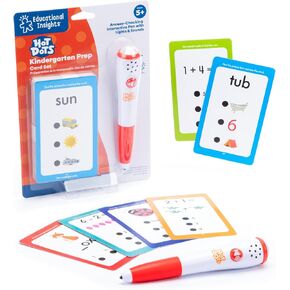 Educational Insights Hot Dots® Kindergarten Prep Set – Toddler Learning Workbooks, Reading and Math Games, ABC Flash Cards, Homeschool and Classroom Supplies for Kids Ages 5+