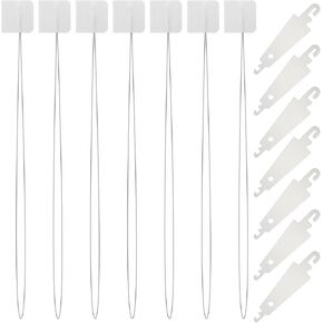 14 PCS Punch Needle Threader Set - Includes 7 Long Needle Threaders for Embroidery, Cross Stitching & DIY Sewing, Plus 7 Small Needle Threaders, Craft Tool Kit for Floss Yarn and Punch Needle Projects
