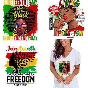 النساء السود الحديد على نقل الحرارة بقع للملابس الحديد على الشارات 6 قطعة ملصقات الصحافة الحرارة قابل للغسل الديكور زين in Kuwait