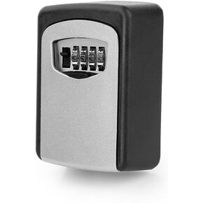صندوق قفل المفتاح لخارج الجدار في الهواء الطلق جبل تخزين مجموعة التخزين Lockbox 4 أرقام مقاوم للماء مفاتيح آمنة Case Zinc Alloy Code Code Hider House Car Card