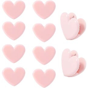 60pcs مقاطع الموثق على شكل قلب ، مقاطع ورقة زخرفية صغيرة ، مقاطع ورقية وحقيبة لمكتب القهوة صفحات صور صور