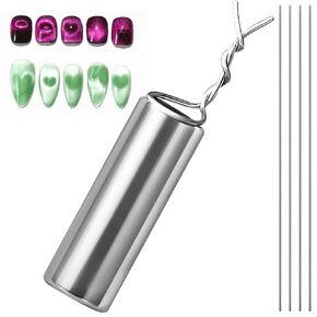 Cat Eye Eye Nail Magnet Paper شكل قلب مستدير مغناطيس رفيع الأسلاك القطة جل البولندية Art Diy أدوات التصميم الشفط متعدد الوظائف لاستوديو الصالون المنزلي