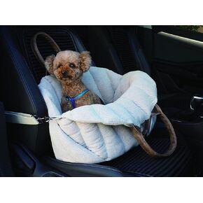 K10 Car -Go Tote - Dual Guff Tote Pet ومقعد سيارة للكلاب - احمل كلبك أو قطك بأمان مع مرفق تسخير - قم بتوصيل الحقيبة بمقعد السيارة لاستخدامها كحامل حيوان أليف (الشوفان البيج)