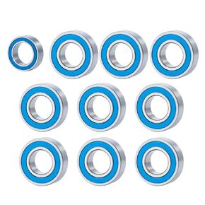 10pcs محور العجلات محور فولاذ محمل الكرة محمل طقم لتاميا الغداء مربع الجندب هورنت unimog RC ترقية الأجزاء