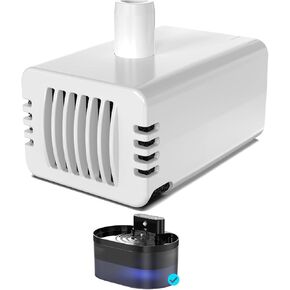 Cat Water Fountain Pump, Super Quiet Pet Water Fountain Pump Replacement Pump for 2.2L/74oz Wireless Cat Fountain(USB Plug)
