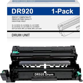 DR920 وحدة أسطوانة الاستبدال المتوافقة مع DR-920 DR 920 HL-L6210DW طبل الطبلة ل MFC-L5915DW HL-L6310DW HL-L5210DN HL-L5210DW HL-L5210DWT HL-L5215DW (1 حزمة)