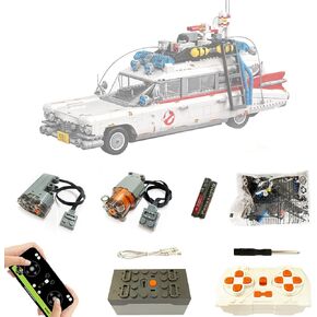 Motor and Remote Control and Lighting Upgrade Kit for 42111 Technic Fast & Furious Dom's Dodge Charger Model, Compatible with 42111(Model not Included)