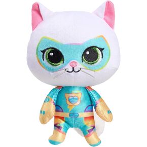 Just Play Disney Junior SuperKitties Su-Purr Charged 6.5-inch Small Bitsy Plush Stuffed Animal, Bitsy, Kitten, Kids Toys for Ages 2 Up