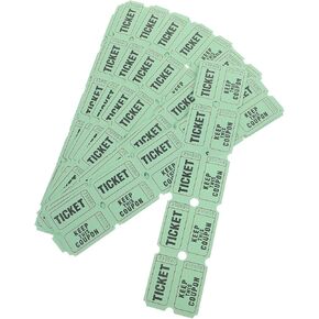 100pcs تذاكر السحب الرمادية لألعاب الحفلات والمهرجانات والأحداث والكرنفالات و 1.96x0.98 بوصة وورقة وسهلة الاستخدام وتوزيعها وتضيف المرح والاحتراف