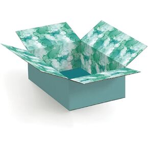 Great Papers! GiftIn Corrugated Shipping Box, Water Color for Gifts, Birthdays, Holidays, and Care Packages, 2 Pack (2024053)