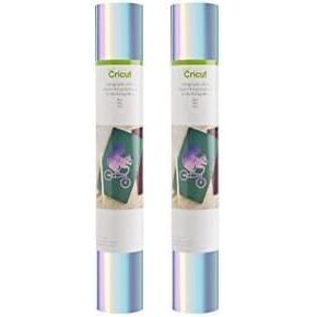 Cricut Holographic Vinyl ، Blue - 2 -Pack of 4ft Rolls (12 "x48") - متوافق مع آلات Cricut Maker & Explore