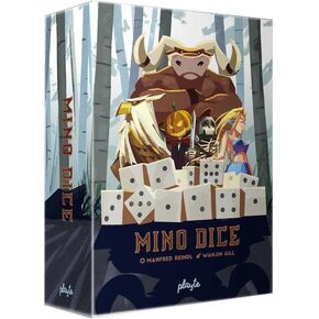 Mino Dice Boardgame 3 ~ 6 لاعبين/30 دقيقة ، Teal/White/Red