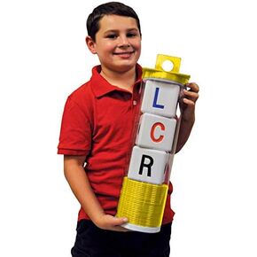 LCR Big Left Center Right ™ Dice Game - كلاسيكي داخلي/خارجي 18 "H