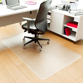 Office Chair Mat for Hardwood Floor, 36"x48" Chair Mat for Carpet Rolling Chair Mat for Carpet Heavy Duty Floor Protector Desk Chair Mat for Low Pile Carpet (Rectangle Floor Mat)