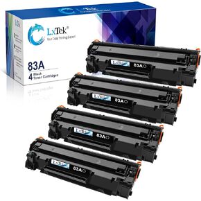 LxTek Compatible Toner Cartridge Replacement for HP 83A CF283A to Compatible with Laserjet Pro MFP M125nw M201dw M225dw M201n M125a M127fn M127fw, 4 Black