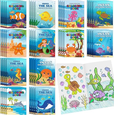 48 Pcs Thanksgiving Mini Coloring Books for Party Favors Bulk Thanksgiving Coloring Books Assorted Mini Coloring Books Small Coloring Books for Birthday Party Classroom Activity in Saudi Arabia