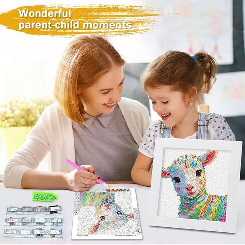 lesaonsy Diamond Art Kit with Frame - 6x6 Inch Pre-Framed Animal Canvas | Gift Set for Teens, Boys, Gilrs, Adults (Beginner-Friendly, 1-3 Hour Craft) | Resin Drills & Tools Included (Cardinals) in Kuwait