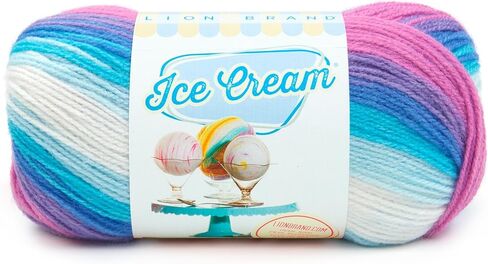 Lion Brand Yarn 923-204 Ice Cream Yarn, Banana Split in Saudi Arabia