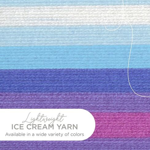 Lion Brand Yarn 923-204 Ice Cream Yarn, Banana Split in Saudi Arabia