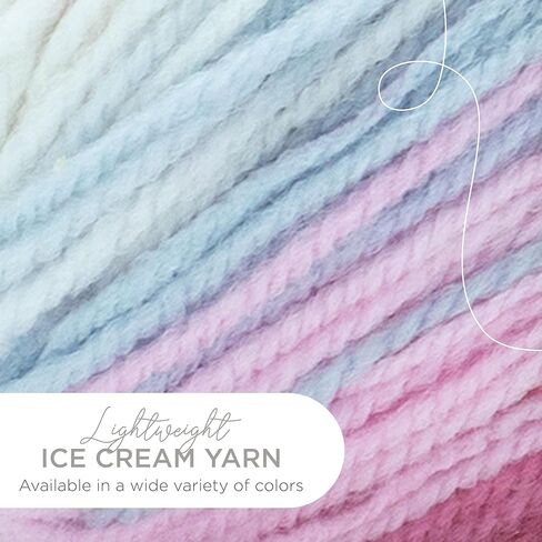 Lion Brand Yarn 923-204 Ice Cream Yarn, Banana Split in Saudi Arabia