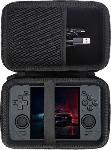 Hard EVA Carrying Case Compatible with RG40XX V /RG CubeXX/ RG Cube/ Powkiddy RGB30 4-Inch Handheld Game Console Case (Black) in Saudi Arabia