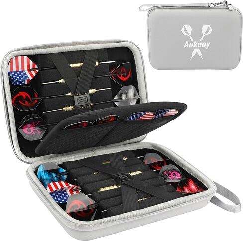 Iesooy Dart Case for 12 Darts, Dart Carrying Storage Holder case for Dart Tips/Shafts/Flights（Black） in Kuwait
