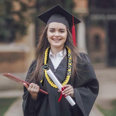 2025 Graduation Honor Ribbon Leis, Graduation Leis Class, Gift Braided for Men and Women (Blue White) in Kuwait