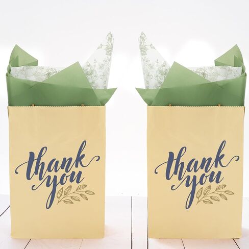 anydesign 80 أوراق Sage Green Floral Tissue Paper Chinoiserie Flower Gift Paper Paper Vintage Decorative Art Paper لعيد ميلاد الحرف DIY ، 14 × 20 بوصة in Saudi Arabia