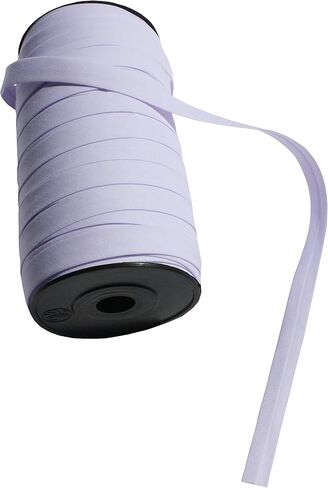 Funk Full Funk Single Fold Bias Tape | الخياطة ، خياطة ، صب ، الأنابيب ، hemming ، خياطة اللحف ، ترقيع شريط ربط نسيج أحادي أضعاف | عرض 0.5 بوصة ، 1 ياردة ، قبالة وايت (مسحة الخزامى) in Kuwait