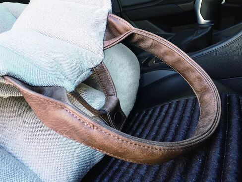 K10 Car-Go Tote - Dual Purpose Pet Tote and Dog Car Seat - Carry Your Dog or cat Safely with Harness Attachment - Attach The Bag to a Car Seat to use as a Pet Carrier (Oatmeal Beige) in Kuwait