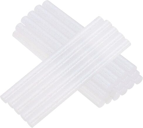 Patikil 4x0.27 بوصة بريق عصي الغراء الساخن ، 38 PCS مسدس الغراء الساخن مصغرة Mini Melt Glue Glue Stick for Diy Art Craft Relpairs Decoration ، Lake Blue in Saudi Arabia