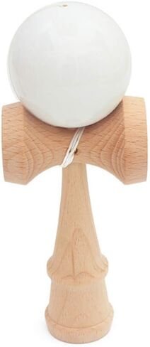 Teen Wooden Outdoor Sports Toy Ball Kendama Ball Pu Paint 18.5 سم سلاسل مهنية لعب الألعاب الرياضية الترفيهية (White) in Kuwait