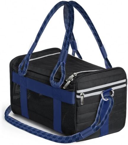 Mr. Peanut's WanderWell Series 3 in 1 Airline Compliant Soft Sided Pet Carrier and Car Seat (Deja Blue) in Kuwait