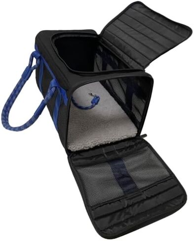 Mr. Peanut's WanderWell Series 3 in 1 Airline Compliant Soft Sided Pet Carrier and Car Seat (Deja Blue) in Kuwait