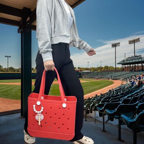 Sports Wooden Beads Charms for Bogg Bag Baseball,Baseball Accessories Mom Decor for Bogg Bag Handbag Beach Tote Bag in Kuwait