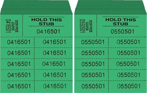 Auction Tickets - 1000 Sheets - 10 Numbers per Sheet (Blue) in Kuwait