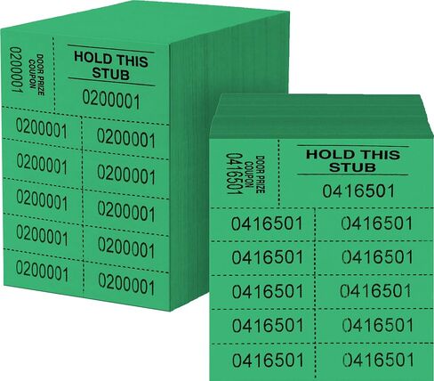 Auction Tickets - 1000 Sheets - 10 Numbers per Sheet (Blue) in Kuwait