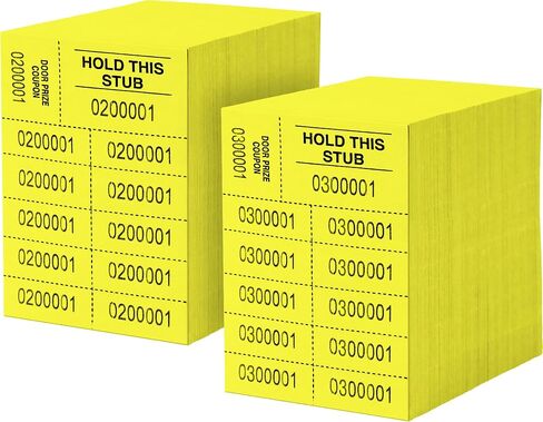 Auction Tickets - 1000 Sheets - 10 Numbers per Sheet (Blue) in Kuwait