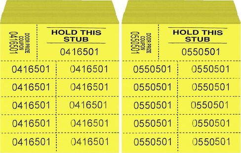 Auction Tickets - 1000 Sheets - 10 Numbers per Sheet (Blue) in Kuwait