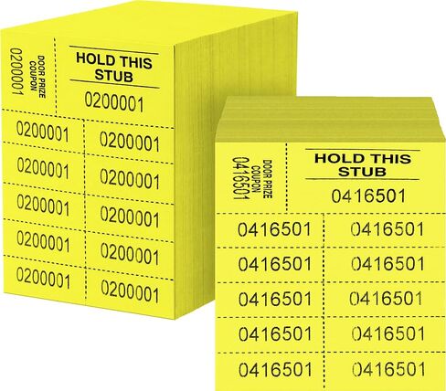 Auction Tickets - 1000 Sheets - 10 Numbers per Sheet (Blue) in Kuwait