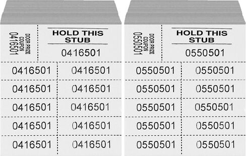Auction Tickets - 1000 Sheets - 10 Numbers per Sheet (Blue) in Kuwait