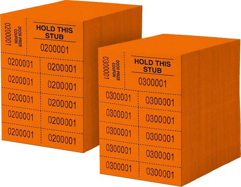Auction Tickets - 1000 Sheets - 10 Numbers per Sheet (Blue) in Kuwait