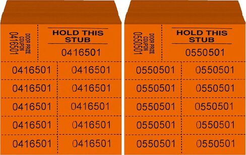 Auction Tickets - 1000 Sheets - 10 Numbers per Sheet (Blue) in Kuwait