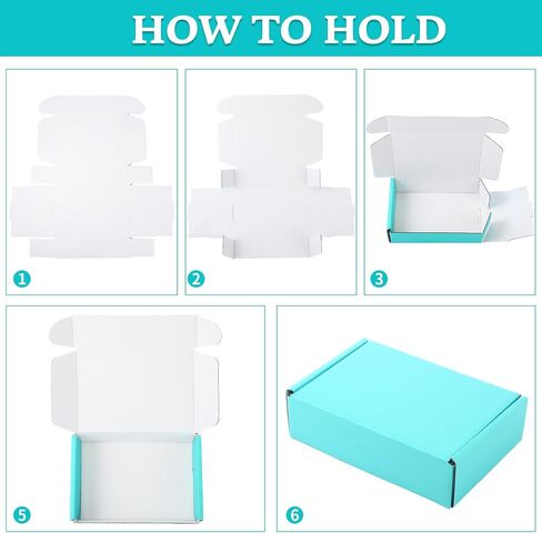 Spakon 50 Packs Shipping Boxes Cardboard Corrugated Mailer Packaging Boxes for Small Business Cute Small Box Cardboard Carton Box Mailers for Packaging Product (Candy Color,6 x 4 x 1.6 Inches) in Kuwait